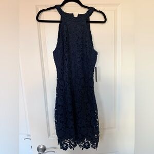 Lulu's Navy Lace Dress